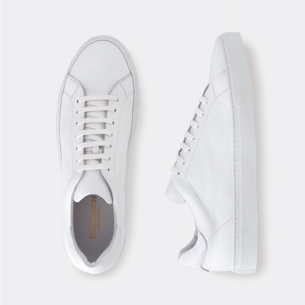 Svensson Class Low White- handmade, italian leather